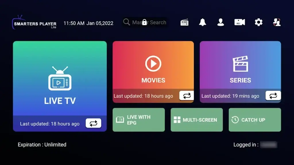 Log In to IPTV Stream Player IPTV Stream